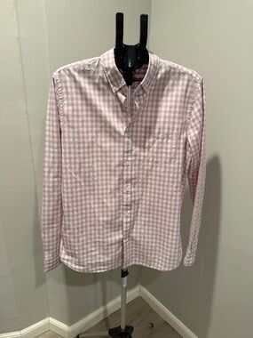 GAP Light Pink Gingham Button-Down Shirt